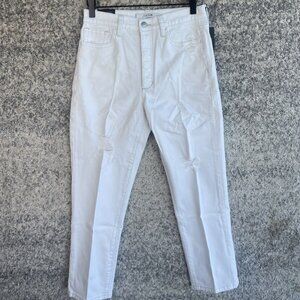 Joes Jeans OG Straight Crop White Denim Size 26
